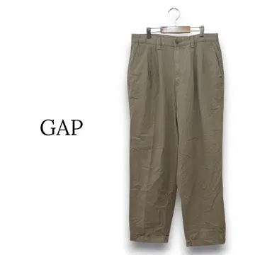 갭 GAP 베이지 치노 팬츠 턱이 있는 [33]