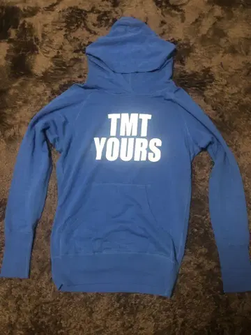 TMT YOURS 후드티 BIG8 8주년 얇은 소재 블루 기무라 타쿠야
