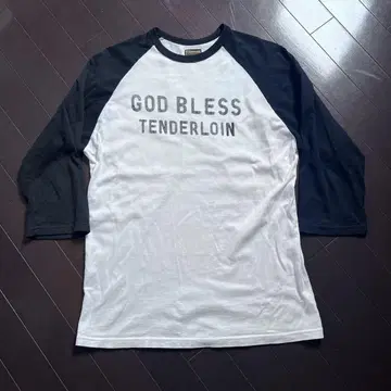 텐더 로인 래글런 슬리브 7부 소매 셔츠 GOD BLESS L