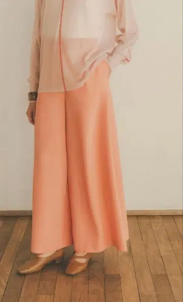 클라네 GEORGETTE LOOSE WIDE PANTS