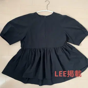E by eclat 성인 페플럼 블라우스 퍼프 슬리브 LEE 게재 일본제