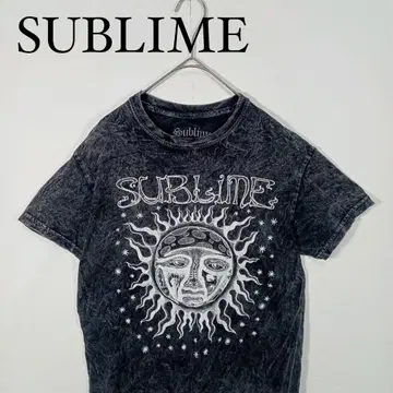 Sublime 빈티지 가공 티셔츠 블랙 S 밴 티셔츠