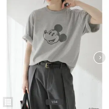 JOURNAL STANDARD MICKEY 피그먼트 티셔츠