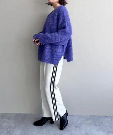 새상품급, 로리즈팜, 사이드 라인 트랙 팬츠, 아이보리