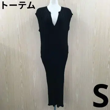 토템 리브 니트 원피스 F0724B09