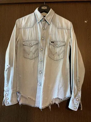 Wrangler 웨스턴 데님 셔츠 보로
