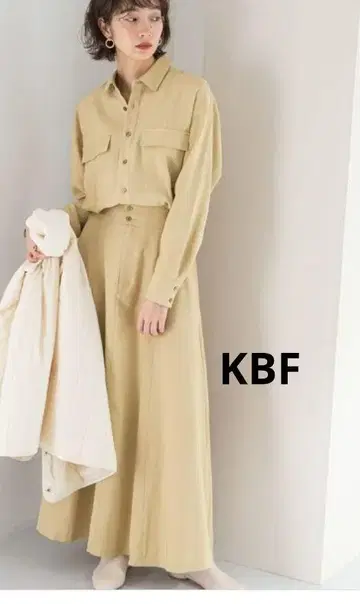 KBF 도킹 원피스 베이지
