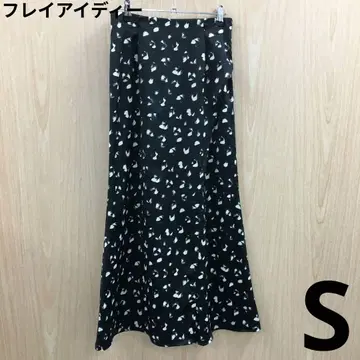프레이 아이디 브러시드 헤어 패턴 롱 스커트 F0724A11