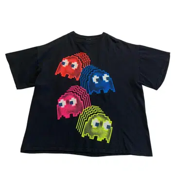 2008 PAC-MAN 티셔츠 블랙 NAMCO BANDAI 팩맨
