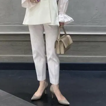 도트 라메 자카드 슬림 팬츠 유나이티드 애로우즈