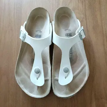 BIRKENSTOCKS GIZEH 기제 화이트 38 24.5cm