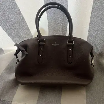 kate spade 브라운 가죽 핸드백