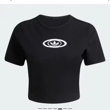 아디다스 오리지널 백 컷 아웃 리브 니트 반팔 티셔츠