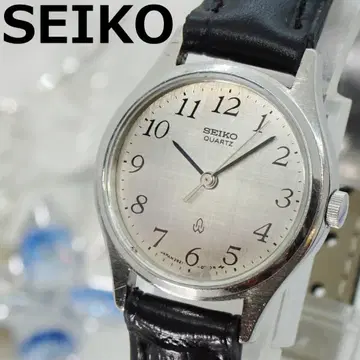 작동 상품 SEIKO 세이코 여성용 쿼츠 손목시계 실버 다이얼