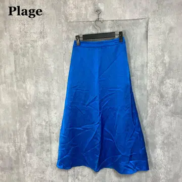Plage 23SS 광택 플레어 스커트 34