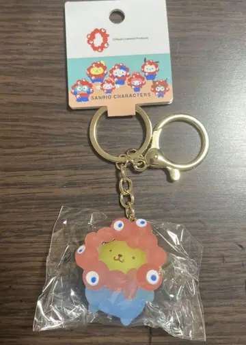 클리어 컬러 얏얏 산리오 키링 폼폼푸딩