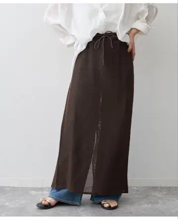 spick & span 메쉬 타이트 스커트