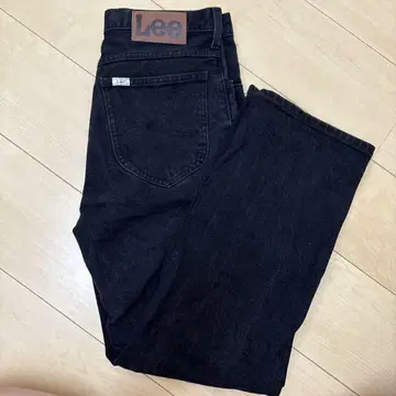 Lee 블랙 스트레이트 청바지 S