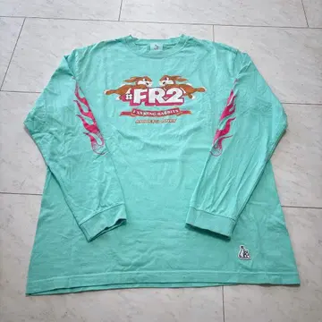 FR 2월 복숭아 오키나와 한정판 긴팔 티셔츠 롱T L