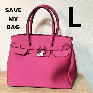 새상품급 SAVE MY BAG 세이브 마이 백 토트백 대용량 경량 핑크