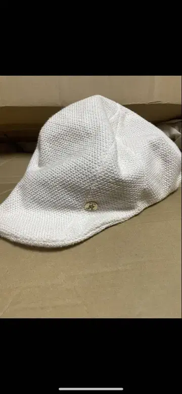 카시라 헌팅 캡 화이트