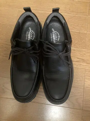 호킨스 티롤리안 모카신 블랙 가죽 26.5cm