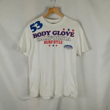 BODY GLOVE 프린트 티셔츠 L 화이트 B3487