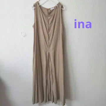 [ ina ] 민소매 린넨 원피스 내추럴