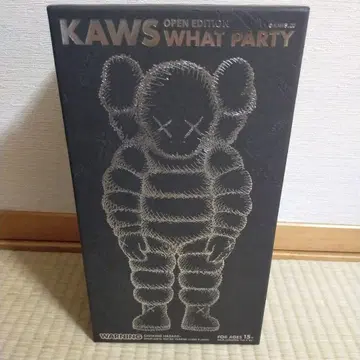[개봉 상품] KAWS WHAT PARTY BLACK 메디캠 토이