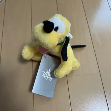 디즈니 스토어 플루토 키체인 배지 봉제 인형