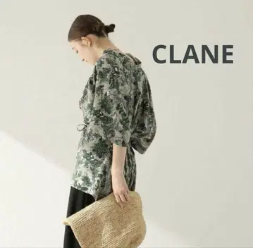 CLANE 노벨 롱 셔츠 그린