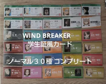 WIND BREAKER 학생증풍 카드 노멀 30종 컴플리트 컴프