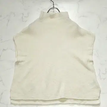 GALERIE VIE 라이트 부클레 하이넥 풀오버 니트 베스트
