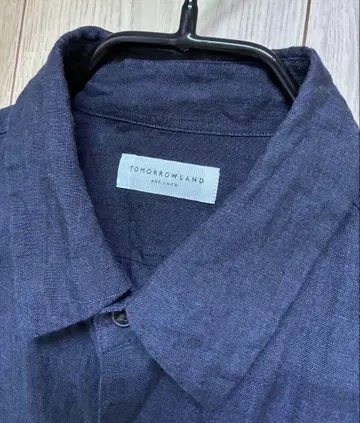 투모로우랜드 사이즈 M 린넨 네이비 린넨 셔츠