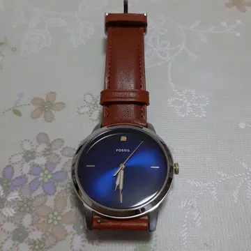 FOSSIL 파랑 다이얼 손목시계 5 ATM 방수 FS5499