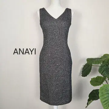 ANAYI 아나이 원피스 38 M 트위드 타이트 무릎 기장 포멀