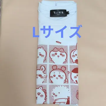 치이카와 (먼작귀) 티셔츠 화이트 모두 L 토킹 헤즈 새상품
