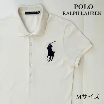 Ralph 랄프 로렌 폴로 셔츠 M 아이보리 빅 포니 베이지