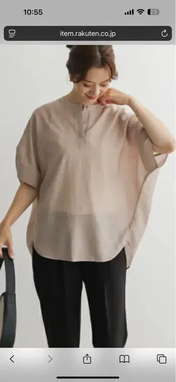 새상품급! 어반 리서치 도어스 히요쿠 스키퍼 코쿤 블라우스 그레이지
