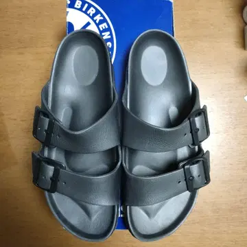 BIRKENSTOCK 그레이 더블 스트랩 샌들