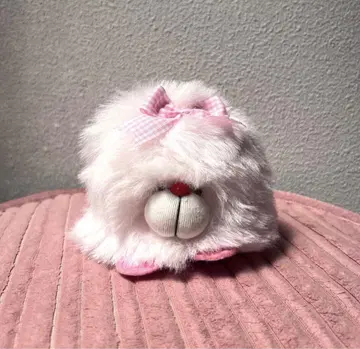 쇼와 레트로 봉제 인형 당시 물건 고양이 옛 봉제 인형 핑크