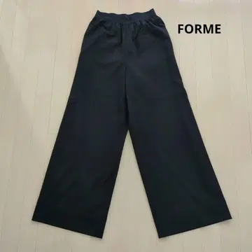 히가시하라 아키 forme 와이드 팬츠 블랙 사이즈 1