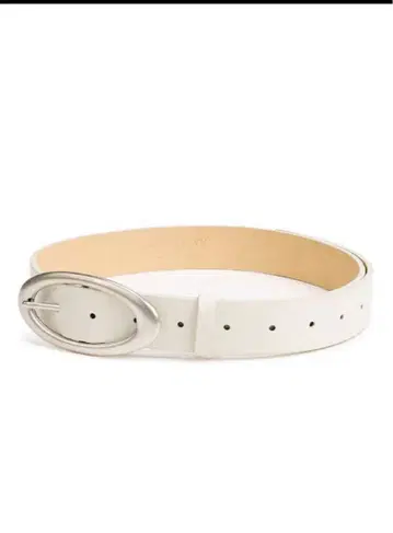 OPEN Yy OVAL BUCKLE BELT 벨트 오벌 IVORY