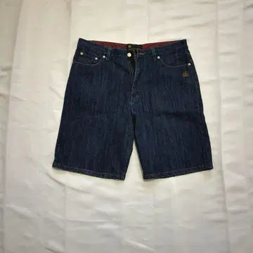 데님 쇼츠 하프 팬츠 구제 의류 파랑 자수 조츠
