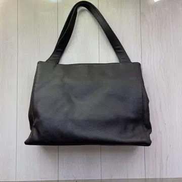 다크 브라운 인조 가죽 토트백