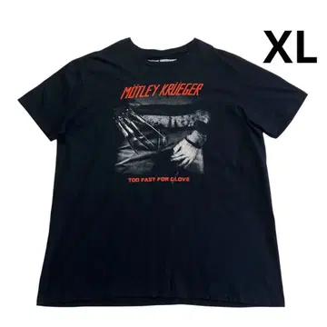 MOTLEY KRUEGER 티셔츠 XL 블랙 FRIGHT RAGS