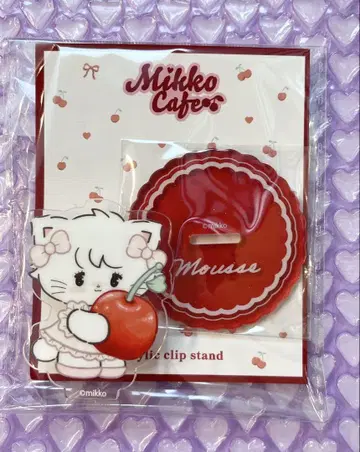 Mikko Cafe 아크릴 클립 스탠드 Mousse 무스