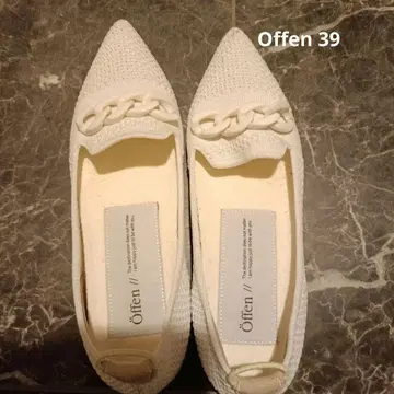 Offen 플랫 슈즈 39 화이트