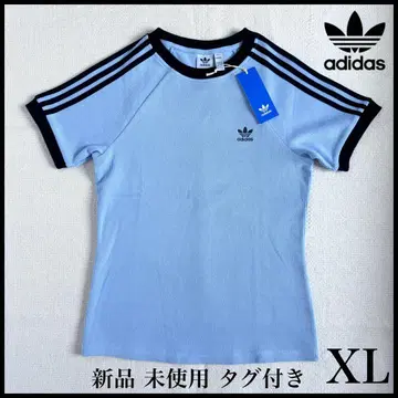 새상품 아디다스 오리지널 와플 쓰리 스트라이프 반팔 티셔츠 XL