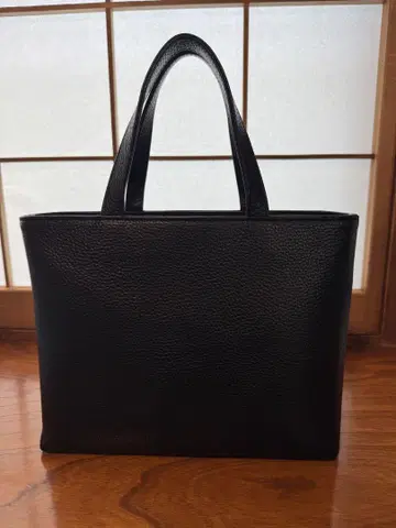 HushTug 가죽 미니 토트백 블랙